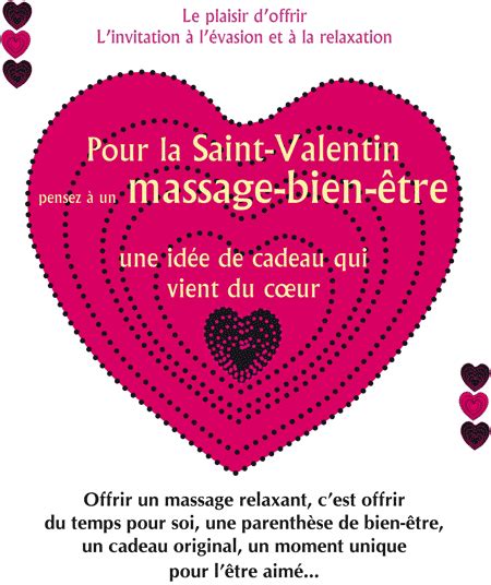Pour La St Valentin Offrez Un Massage Bien être