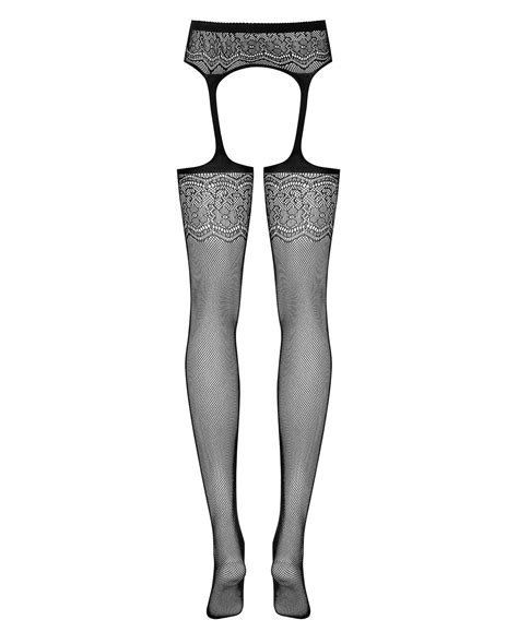 obsessive garter stockings s207 color black