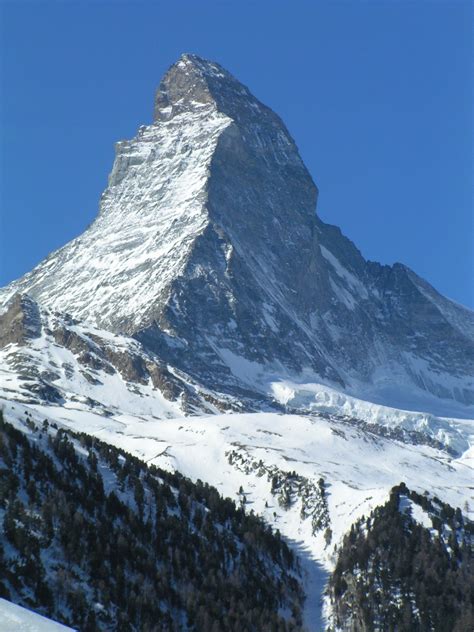 Switzerland Italy Matterhorn Matterhorn Viewed From Zermatt 02