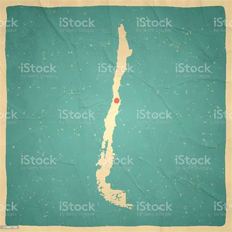 Chile Map On Old Paper Vintage Texture Stockvectorkunst En Meer Beelden