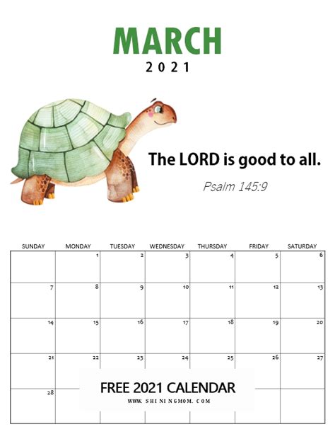 2021 Bible Verse Calendar For Kids Free Download
