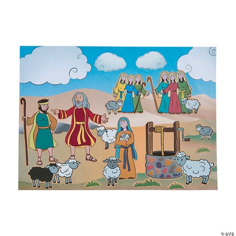 Moses And Zipporah Sticker Scenes
