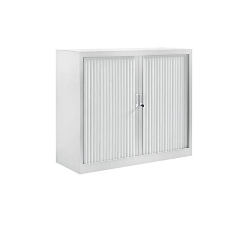 Aluminium, stainless steel, plastic and wood. EUROKRAFTpro - Roller shutter cupboard: WxD 1200 x 450 mm ...