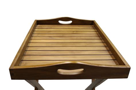 Ala Teak Wood Removable Serving Tray Table | Table serving tray, Tray table, Serving tray wood