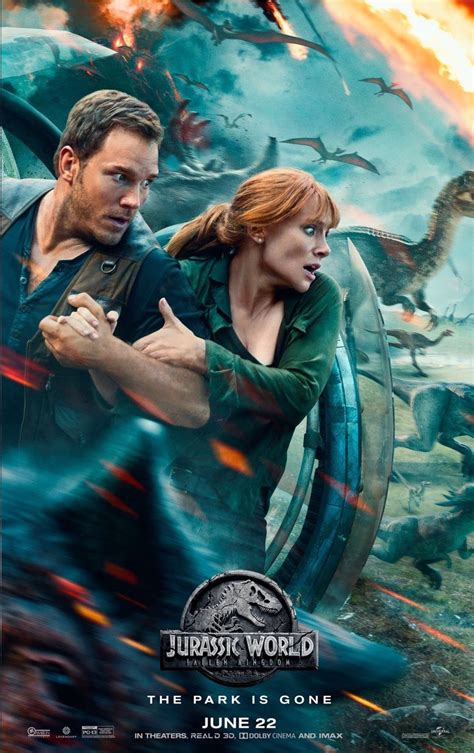 Three years after the demise of jurassic world, a volcanic eruption threatens the remaining dinosaurs on the isla nublar, so claire dearing. Alien Explorations: Jurassic World: Fallen kingdom poster ...