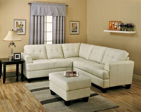 Small White Leather Sectional Ideas On Foter