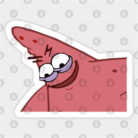 Evil Patrick Meme Evil Patrick Pegatina Teepublic Mx