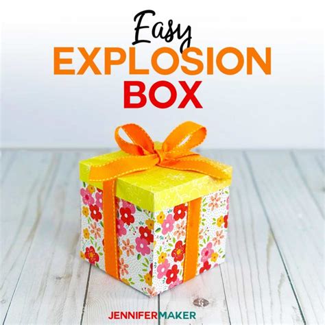 Explosion Box Card Tutorial Endless Box Free Svg File Jennifer Maker