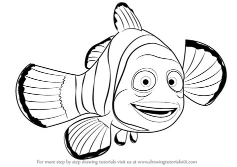 Marlin Finding Nemo Coloring Page