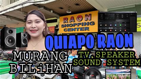 Quiapo Raon Kilalang Baksakan Ng Murang Tv Speaker Amplifier Microphone