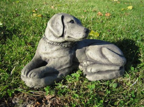Labrador Dog Stone Garden Ornament Ebay