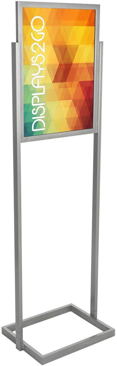 Silver 18 X 24 Poster Display Stand Double Sided Graphics