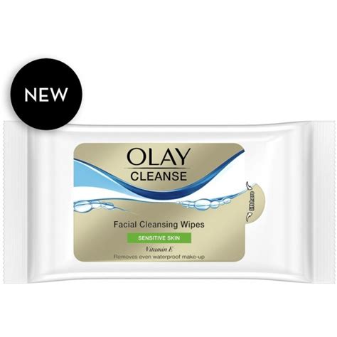 Olay 81712843 Cleanse Sensitive Skin Facial Cleansing Wipes