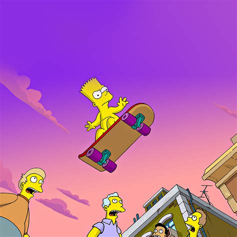 Papers Co Android Wallpaper At Simpson Anime Cartoon Bart Nude Art Illustration