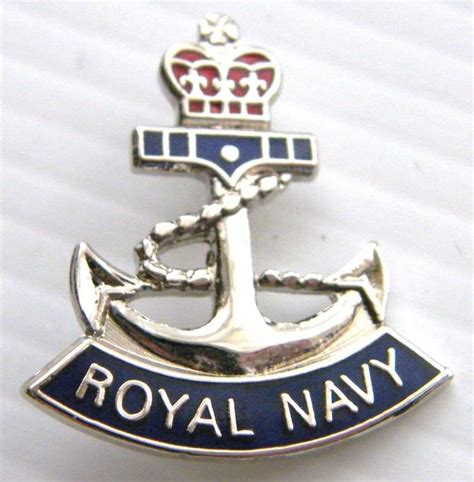The Royal Navy Anchor Naval Rn 26mm Military Lapel Pin Badge In Free