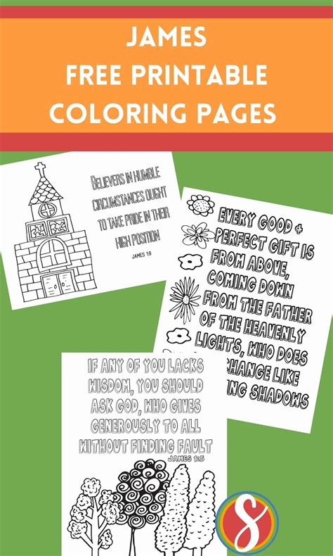 James Scripture Free Coloring Pages — Stevie Doodles