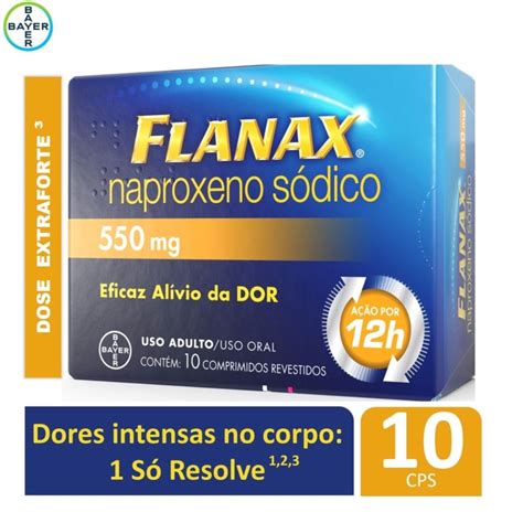 Analg Sico Flanax Mg Bayer Dores Intensas Com Comprimidos Pague
