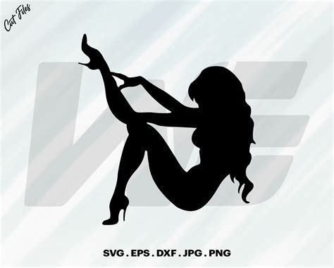 digitalfil sexy woman svg cut files silhouette clipart vinyl files vector digital svg file svg