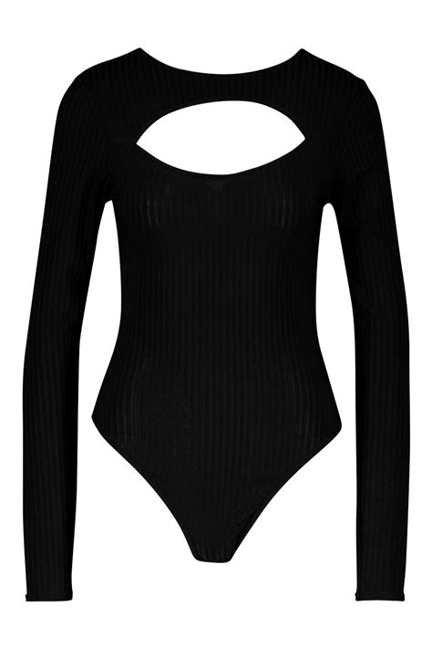 Tall Cut Out Detail Rib Bodysuit Ribbed Bodysuit Bodysuit Clothes