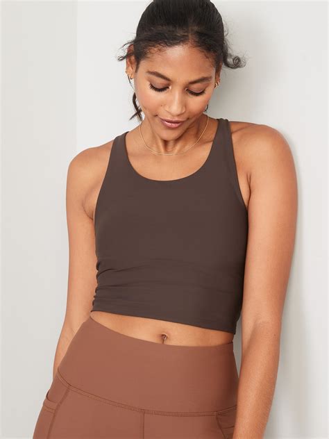 Old Navy Light Support Powersoft Adjustable Longline Sports Bra For