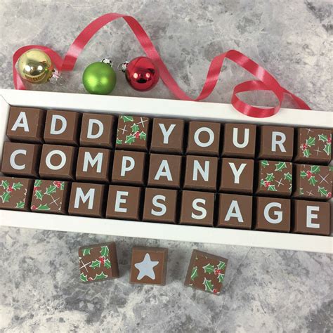 Personalised Christmas Chocolates T With Santa Image By Cocoapod