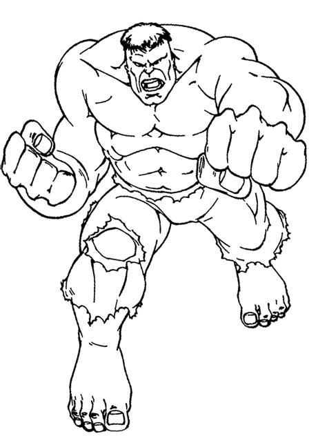 Dibujos Para Pintar Hulk - Dibujos Para Pintar