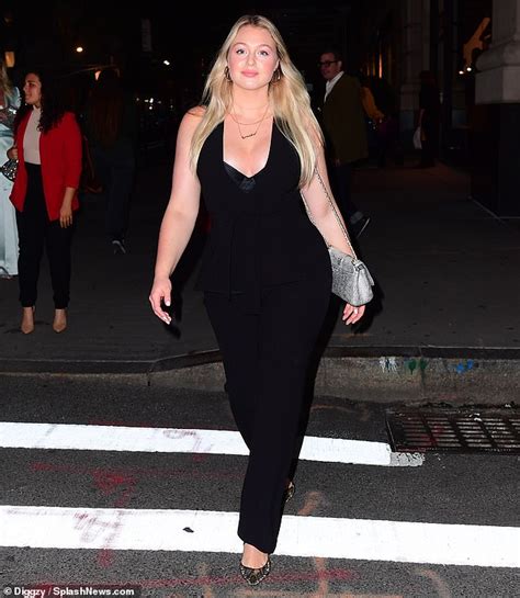 Iskra Lawrence Exposes Her Cleavage In Plunging Black Jumpsuit Daily