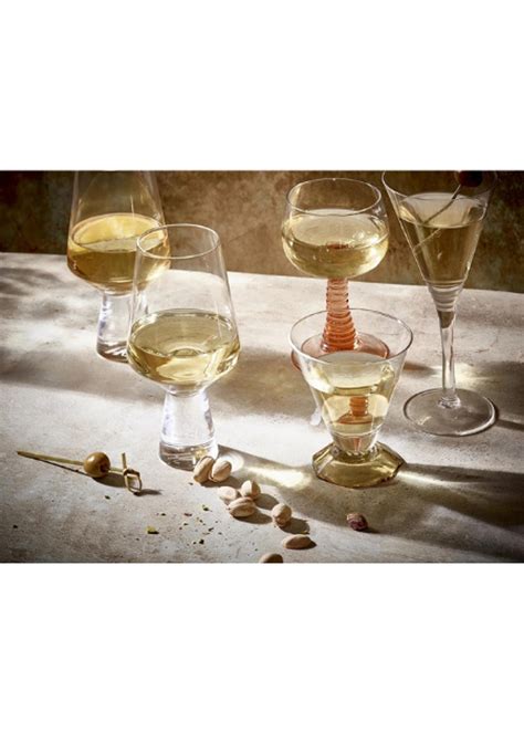 HKLiving Swirl Wine Glass High Wine Glass Nude