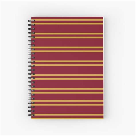 Gryff dor scarf | Spiral Notebook in 2020 | Spiral notebook, Notebook design, Notebook