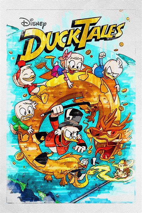 Tv Show Ducktales Huey Duck Dewey Louie Scrooge Mcduck Donald Digital