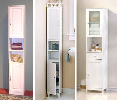This bathroom storage cabinet boasts the understated molding, recessed panels, angled apron and tapered feet that characterize the manor grove collection. Tall Narrow Bathroom Storage Cabinet - ChoozOne