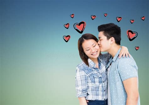 baisers romantiques de couples image stock image du copie asiatique 85204681