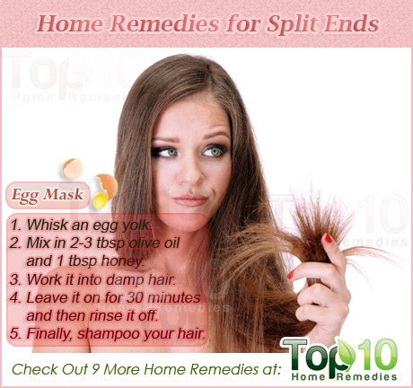 (ii) warm up this solution and massage gently to the ends of your hair, and half way up the hair shaft dry hair home remedies using natural ingredients. Home Remedies for Split Ends | Top 10 Home Remedies