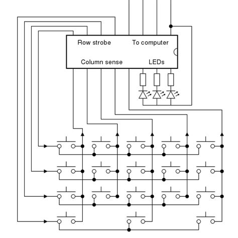 Computer Keyboard Wiring Diagram