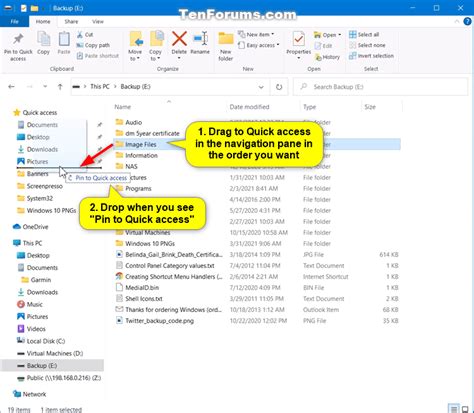 How To Pin Or Unpin Folder Locations For Quick Access In Windows 10