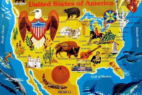 Estados Unidos Mapa Turístico
