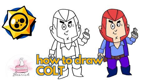 How To Draw Colt Brawl Stars Lets Draw It Simple Youtube