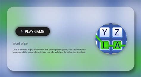 Play Word Wipe Game Online Free Neal Games
