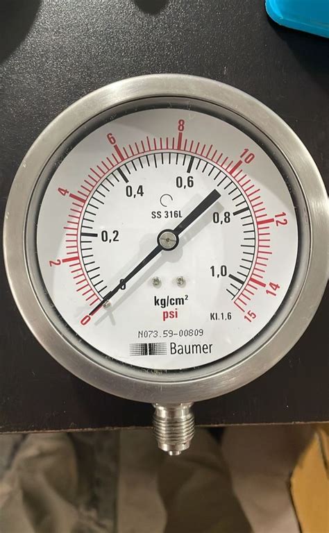 4 Inch 100 Mm Baumer Pressure Gauge 2 Kg To 70 Kg At Rs 850 In Delhi