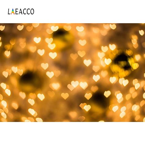 Laeacco Dreamy Love Heart Light Bokeh Pattern Baby Photo Backgrounds