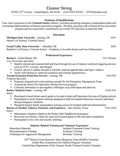 Criminal justice resume objective examples · for experienced. Networking & Career Preparation | Villanova University