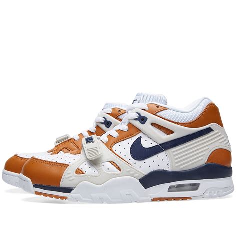 Nike Air Trainer Iii Premium Medicine Ball White And Midnight Navy End
