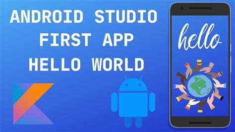 How To Create And Run Android Hello World App In Android Studio Youtube