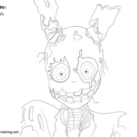 Fnaf Coloring Pages Bite Of 87 Or 83 Drawing Ering30 Free Printable