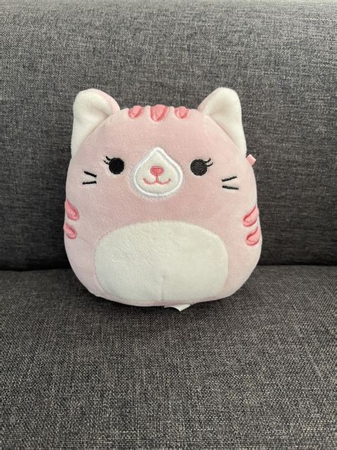 Squishmallow Plush Kellytoy Laura The Pink Cat Soft Pal 5
