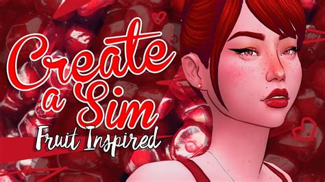 The Sims 4 Create A Sim 🌰 Pomegranate Collab Wgamer Unicorn Youtube