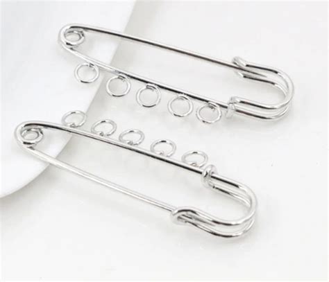 5pcs Brooch Back Safety Catch Pins Clasp Jewelry Findings Etsy