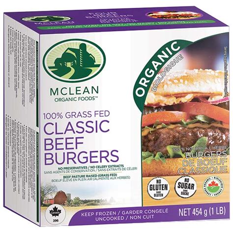 Organic Beef Burgers McLean Meats Clean Deli Meat Healthy Meals