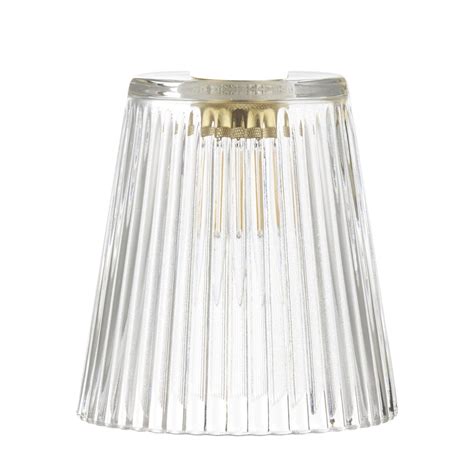 ACCESSORY Clear Ribbed Glass Shade Lighting Company UK
