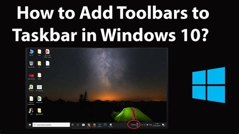 How To Add Toolbars To Taskbar In Windows 10 Youtube